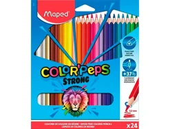 24 crayons de couleurs color'peps strong green ultra-r sistants