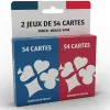 2 jeux de 54 cartes cartamundi ecopack
