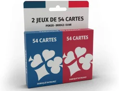 2 jeux de 54 cartes cartamundi ecopack