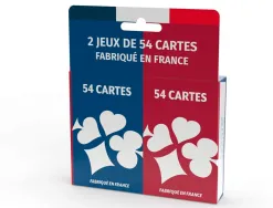 2 jeux de 54 cartes cartamundi ecopack