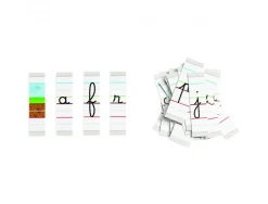 6 lots de 26 lettres magnetiques petit format nathan