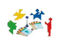 4 tangrams bois cayro casse tete forme puzzle geometrique de 1 a 4 joueurs