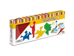 4 tangrams bois cayro casse tete forme puzzle geometrique de 1 a 4 joueurs