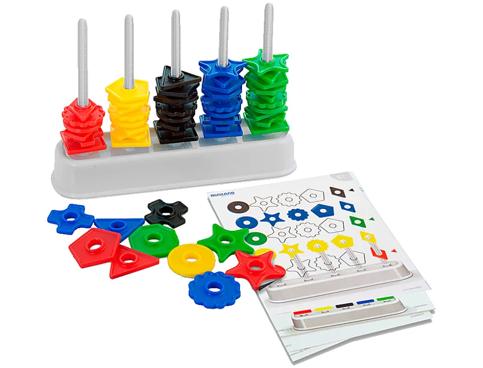 Abaque miniland de 100 pièces formes assorties 210mm
