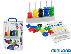 Abaque miniland de 100 pièces formes assorties 210mm