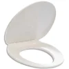 Abattant wc universel durable polypropylène dim l390 x h40 x p450 mm coloris blanc