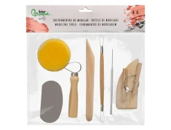 Accesoires de modelage liderpapel pack de 8 unites assortis certifie fsc