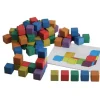 Accessoires pour geometrie wissner cubes 3d colores en 6 couleurs 2x2x2 cm 150 cubes 1 manuel de modeles