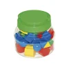 Accessoires pour geometrie eduplay formes geometriques 3d 10 formes differentes 40 pieces 4 coloris assortis