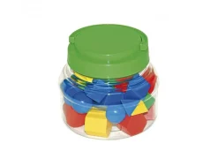 Accessoires pour geometrie eduplay formes geometriques 3d 10 formes differentes 40 pieces 4 coloris assortis