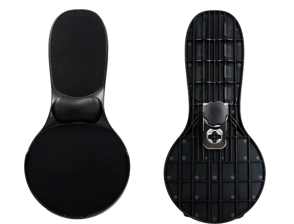 Accoudoir ergonomique q-connect avec tapis de souris support poignet 220x140x480 mm coloris noir