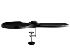 Accoudoir ergonomique q-connect avec tapis de souris support poignet 220x140x480 mm coloris noir