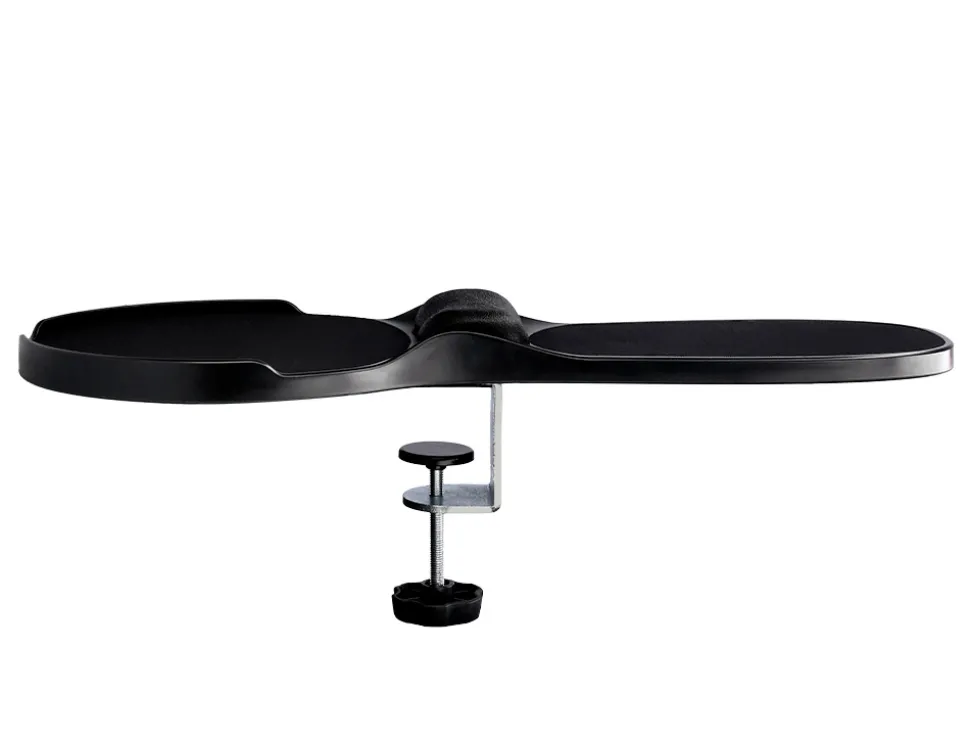 Accoudoir ergonomique q-connect avec tapis de souris support poignet 220x140x480 mm coloris noir