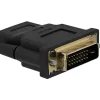 Adaptateur bi-directionnel t'nb hdmi-dvi prise en charge de la resolution jusqu'a 1080p full hd coloris noir
