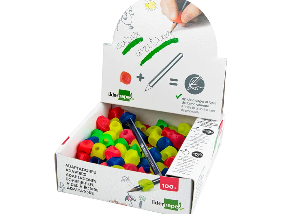 Adaptateur crayon liderpapel en plastique boîte de 100 unités