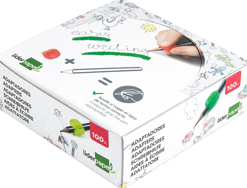 Adaptateur crayon liderpapel en plastique boîte de 100 unités