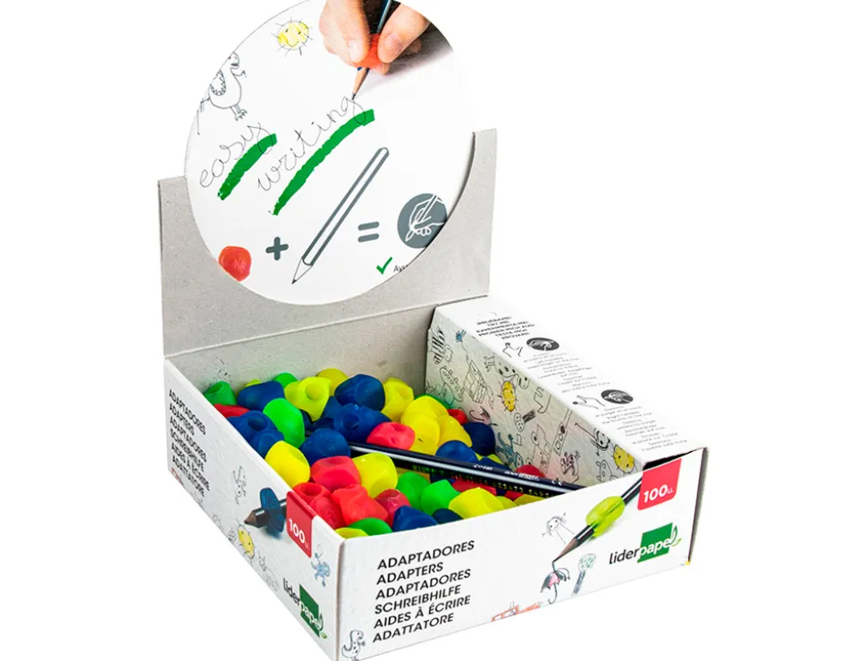Adaptateur crayon liderpapel en plastique boîte de 100 unités