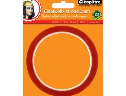 Adhesif cleopatre cleotwofix double face extra fort multi supports ph neutre rouleau de 3mmx10m