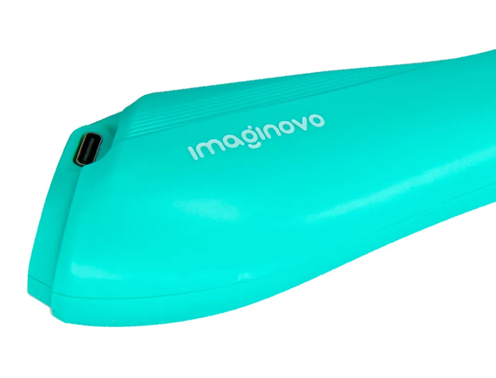 Aerographe imaginovo pour enfants rechargeable avec usb contenant 30 pochoirs et 12 marqueurs coloris assortis