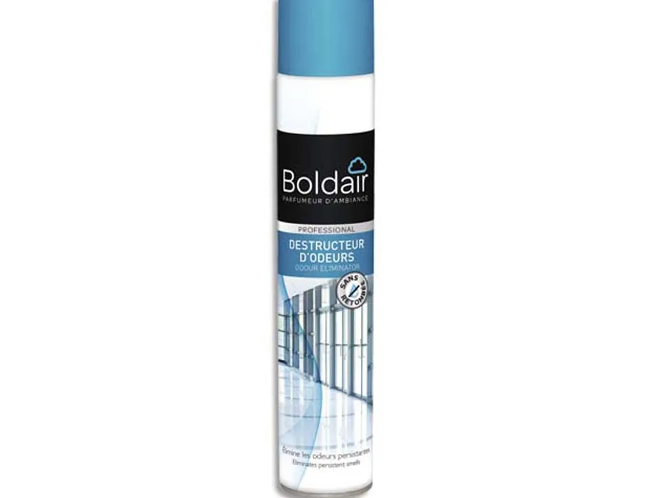 Aerosol destructeur d odeurs boldair neutre usage professionnel surface 20 m2 500 ml