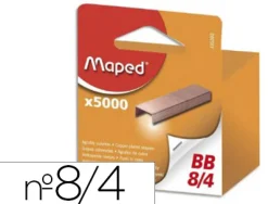 Agrafe maped modèle 8/4 cuivrée épaisseur agrafage 10f boîte 5000 unités