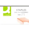 Agrafe q-connect modèle 22/6 24/6 cuivrée boîte 1000 unités