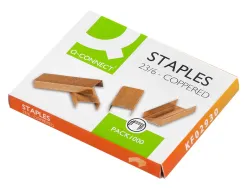 Agrafe q-connect modèle 23/6 cuivrée boîte 1000 unités