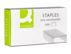 Agrafe q-connect modèle 24/6 galvanisée boîte 1000 unités