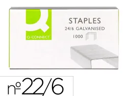 Agrafe q-connect modèle 24/6 galvanisée boîte 1000 unités