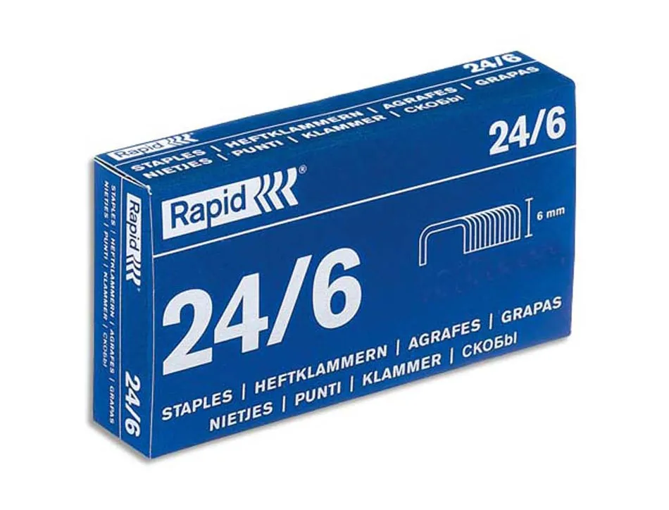 Agrafe rapid 24/6 boîte 5000 unités