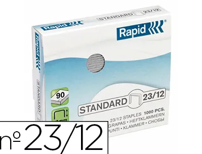Agrafe rapid 23/12 boîte 1000 unités