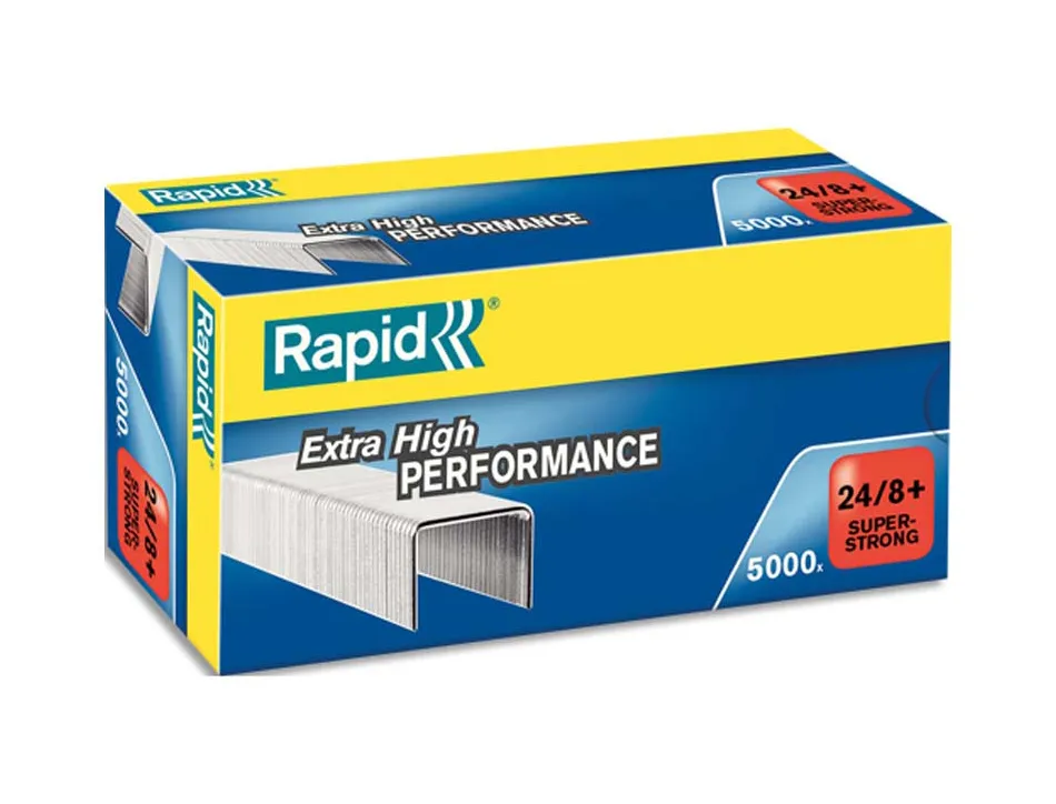 Agrafe rapid 24/8 super strong boîte 5000 unités