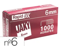 Agrafe rapid jacky 6 boîte 1000 unités