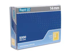 Agrafe rapid modèle 13/4 fil fin acier galvanisé haute résistance boîte 5000 unités