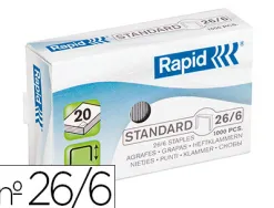 Agrafe rapid standard 26/6 cuivrée boîte 5000 unités