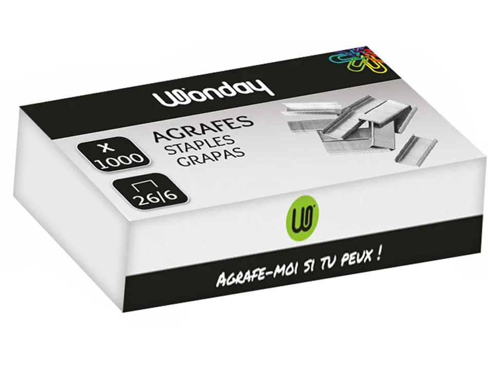 Agrafe safetool modèle 26/6 boîte 1000 unités