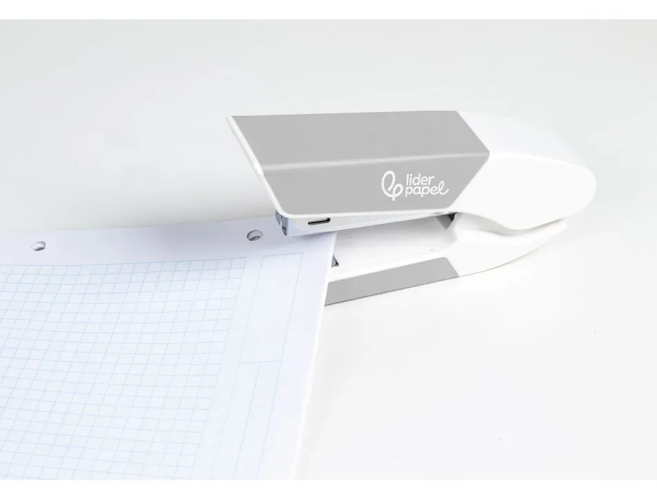 Agrafeuse bureau liderpapel 35x65x130mm 20 feuilles agrafes 26/6 1000 agrafes coloris gris