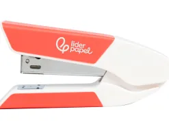 Agrafeuse bureau liderpapel 35x65x130mm 20 feuilles agrafes 26/6 1000 agrafes coloris corail