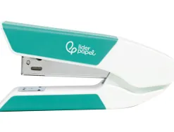 Agrafeuse bureau liderpapel 35x65x130mm 20 feuilles agrafes 26/6 1000 agrafes coloris turquoise