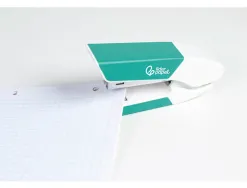 Agrafeuse bureau liderpapel 35x65x130mm 20 feuilles agrafes 26/6 1000 agrafes coloris turquoise