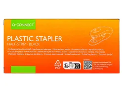 Agrafeuse bureau q-connect kf14204 plastique abs capacite 20 feuilles coloris noir