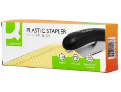 Agrafeuse bureau q-connect kf14207 plastique abs capacite 20 feuilles coloris noir