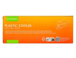 Agrafeuse bureau q-connect kf14207 plastique abs capacite 20 feuilles coloris noir