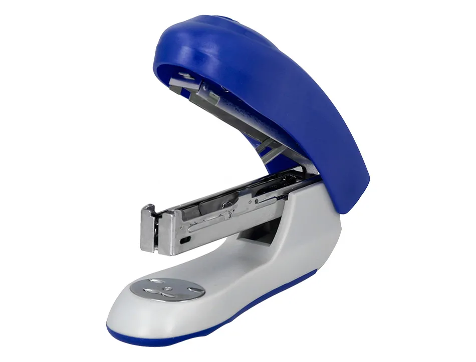 Agrafeuse bureau q-connect kf14205 plastique abs capacite 20 feuilles coloris bleu