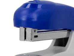 Agrafeuse bureau q-connect kf14205 plastique abs capacite 20 feuilles coloris bleu