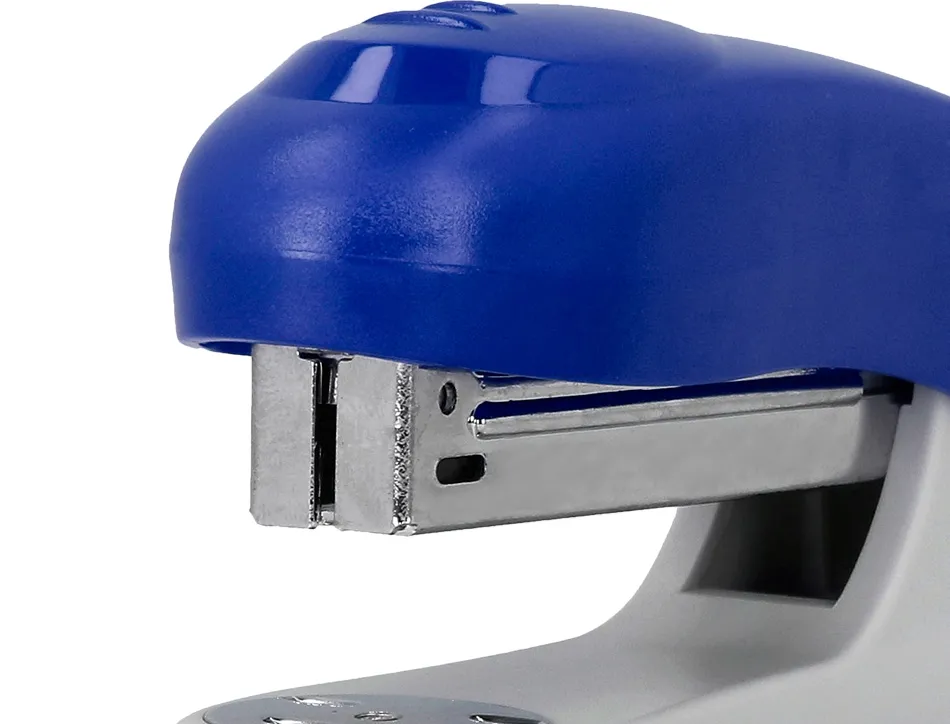 Agrafeuse bureau q-connect kf14205 plastique abs capacite 20 feuilles coloris bleu