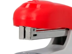 Agrafeuse bureau q-connect kf14206 plastique abs capacite 20 feuilles coloris rouge