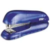 Agrafeuse bureau rapid f6 mécanisme métal 62x40x126mm 20 feuilles agrafes 24/6 et 26/6 coloris bleu transparent