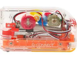Agrafeuse electrique q-connect capacite 20 feuilles plastique transparent mechanisme colore