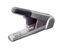 Agrafeuse leitz heavy duty 5551 140x75x300mm 80 feuilles cassettes d'agrafes k6 k8 k10 et k12 coloris argent